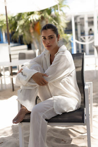 ELLIE OVERSIZED BUTTON-DOWN- NATURAL