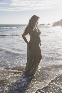 ARIELLE CROCHET DRESS- SAGE Kadimah ARIELLE CROCHET DRESS- SAGE Kadimah