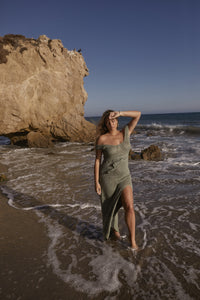 ARIELLE CROCHET DRESS- SAGE Kadimah ARIELLE CROCHET DRESS- SAGE Kadimah